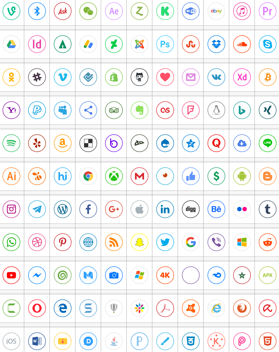 Icons Social Media 2